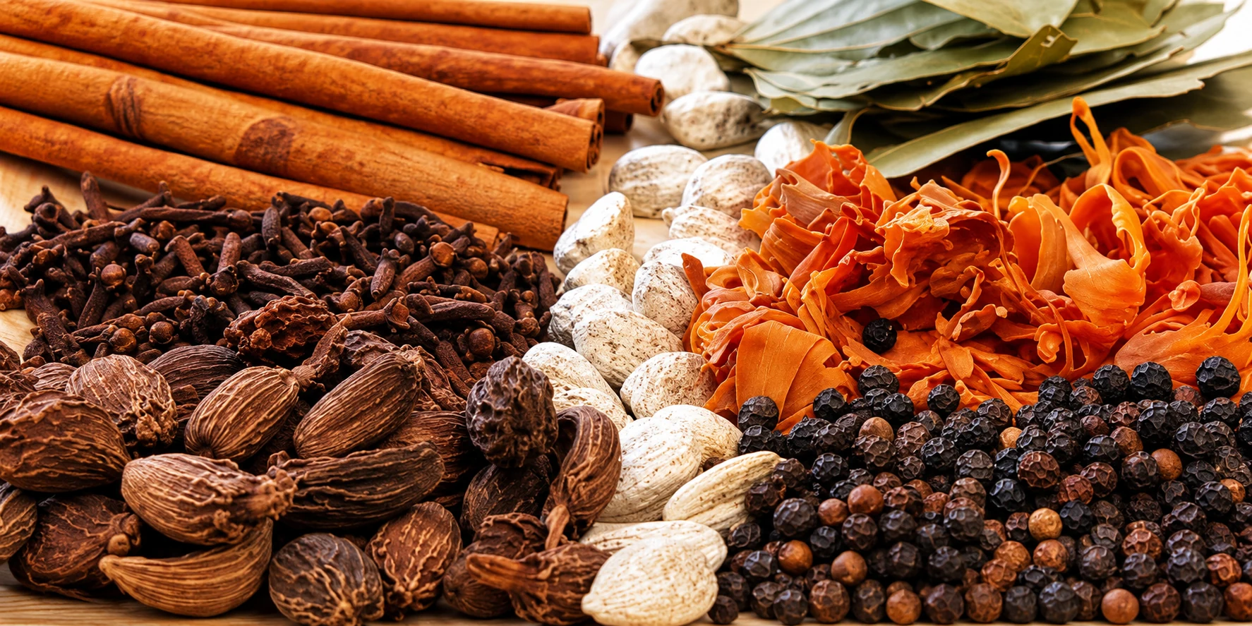 Sri Lankan spices and export products collage